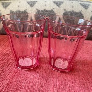 Two New Target Pink Spritz Drinking Cups
